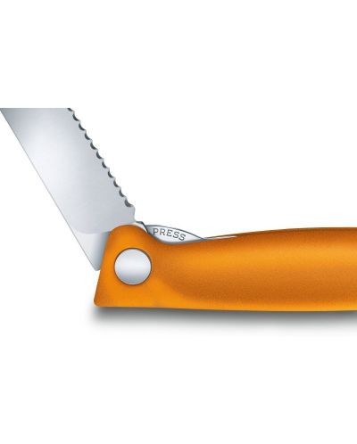 Кухненски сгъваем нож Victorinox - Swiss Classic, 11 cm, оранжев - 5