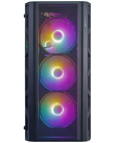 Кутия 1stPlayer - Firebase XP-E RGB, mid tower, черна/прозрачна - 2