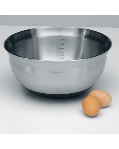 Купа за бъркане Brabantia, 3 l, Matt Steel/Black - 2