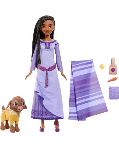 Кукла Disney Princess - Аша с аксесоари, 30 cm - 1