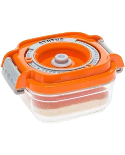 Кутия за вакуумиране Status - Baby, 150 ml, BPA Free, оранжева - 1