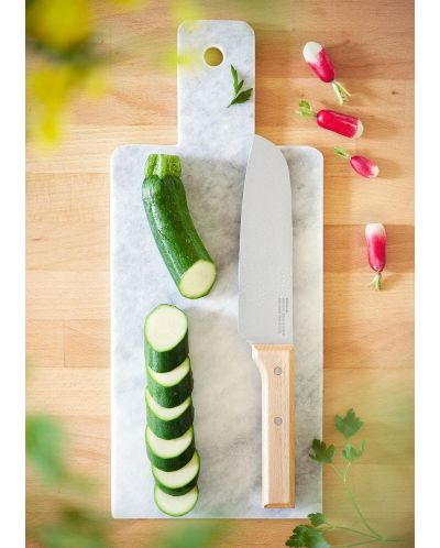 Кухненски нож Opinel - Santoku Parallele 119, 17 cm, бук - 2