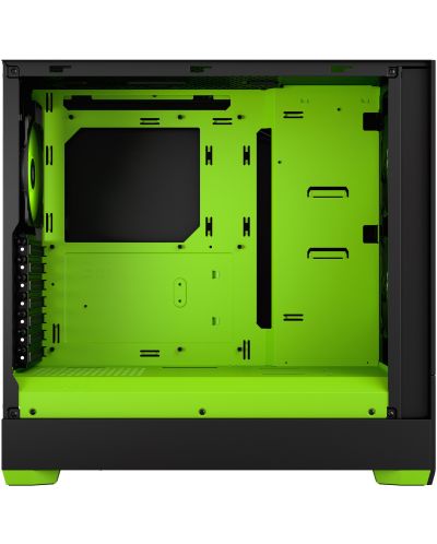 Кутия Fractal Design - Pop Air RGB, mid tower, зелена/черна/прозрачна - 3