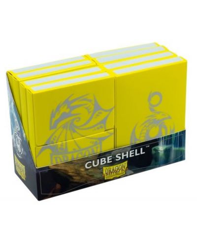 Кутии за карти Dragon Shield Cube Shell - Yellow (8 бр.) - 1
