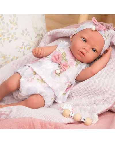 Кукла-бебе Arias - Инна с розово одеяло и аксесоари, 38 cm - 4