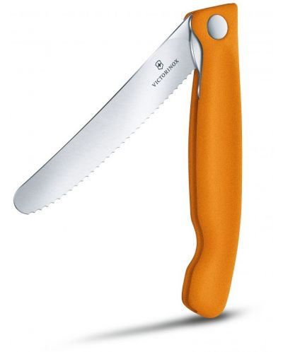 Кухненски сгъваем нож Victorinox - Swiss Classic, 11 cm, оранжев - 4