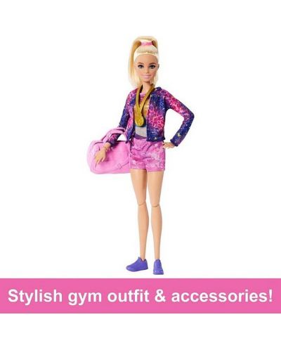 Кукла Barbie You can be anything - Барби гимнастичка, с аксесоари - 5