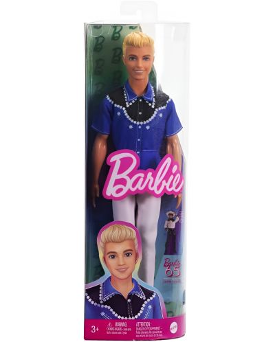 Кукла Barbie Fashionistas - 226, Кен, с руса коса и синя риза - 5