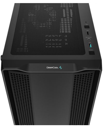 Кутия DeepCool - CC360 ARGB, mini tower, черна/прозрачна - 7