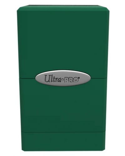 Кутия за карти Ultra Pro Satin Tower - Green (100+ бр.) - 1