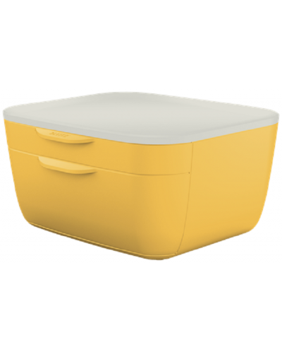 Кутия Leitz Cosy – 2 чекмеджета, жълта - 1