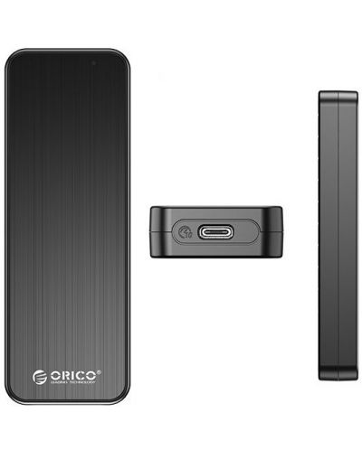 Кутия за твърд диск Orico - HM2-G2-BK, M.2 NVMe M key, 10Gbps, черна - 2