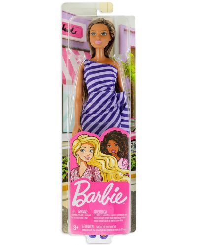 Кукла Mattel Barbie с рокля в лилаво райе