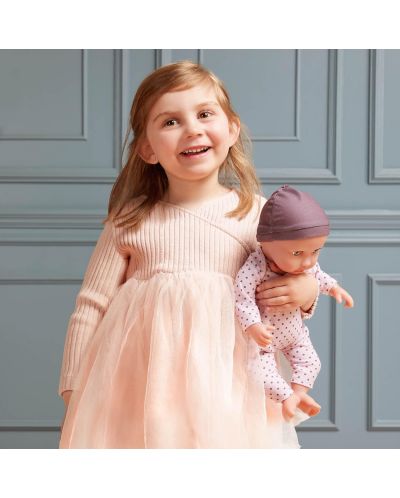 Кукла-бебе Battat Lulla Baby - С лилава пижама на точки и шапка - 6