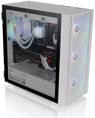 Кутия Thermaltake - H570 ARGB Snow, mid tower, бяла/прозрачна - 5