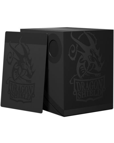 Кутия за карти Dragon Shield Double Shell - Shadow Black/Black (150 бр.) - 2