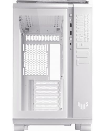 Кутия ASUS - TUF Gaming GT502, mid tower, бяла/прозрачна - 2