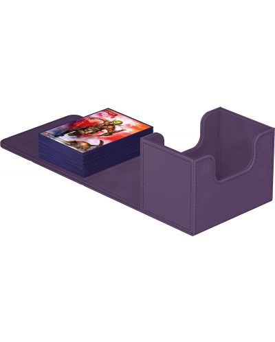 Кутия за карти Ultimate Guard Sidewinder 80+ XenoSkin Monocolor - Purple - 2