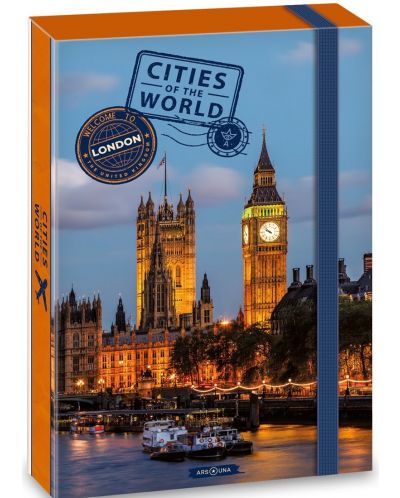 Кутия с ластик Ars Una Cities of The World - А4, London - 1