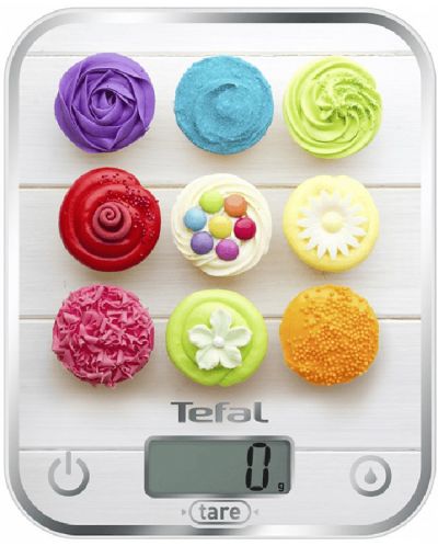Кухненска везна Tefal - Optiss Delicious BC5122V1, 5 kg, бяла - 1