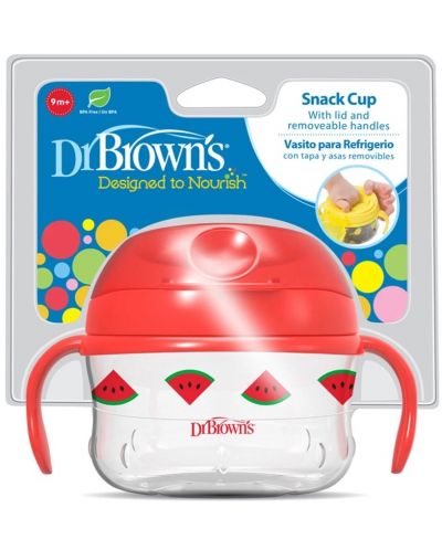 Dr. Brown's TF117-INTL Купа за закуска с дръжки червена - 2