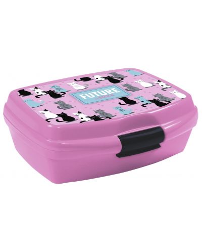Кутия за храна Derform BackUp - Pink Cats - 1