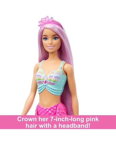 Кукла Barbie - Русалка с лилава коса и аксесоари - 3