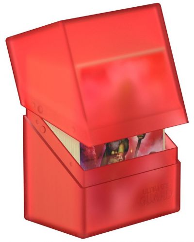 Кутия за карти Ultimate Guard Boulder Deck Case - Standard Size - Червена (60 бр.) - 2