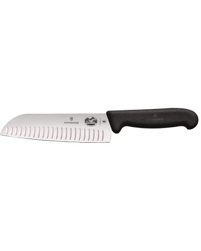 Кухненски нож сантоку Victorinox - Fibrox, 17 cm, черен - 1