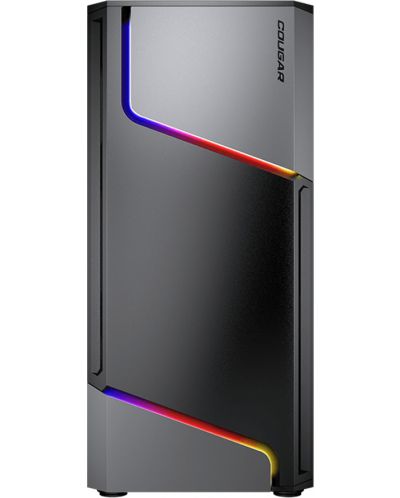 Кутия COUGAR - MX360 RGB, mid tower, черна/прозрачна - 3