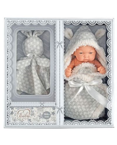 Кукла Raya Toys - Baby So Lovely, новородено с пелена - 1