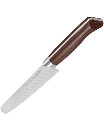 Кухненски нож Opinel - Santoku Les Forges 1890, 17 cm, кафяв - 2