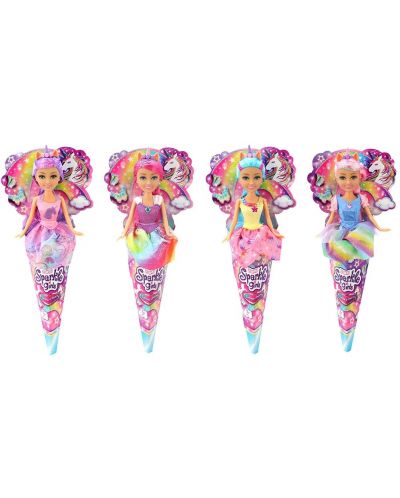 Кукла в конус Zuru Sparkle Girlz - Rainbows and Unicorns, 10 cm, асоритмент - 8