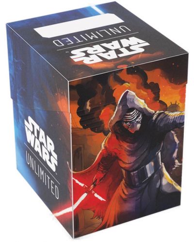 Кутия за карти Gamegenic - Star Wars: Unlimited Soft Crate - Rey/Kylo Ren (60 бр.) - 2