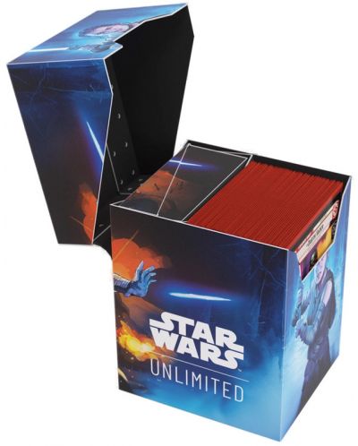 Кутия за карти Gamegenic - Star Wars: Unlimited Soft Crate - Rey/Kylo Ren (60 бр.) - 4