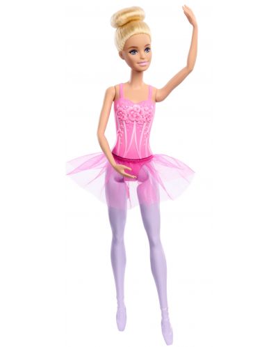 Кукла Barbie - Балеринa, с руса коса и розова рокля - 1