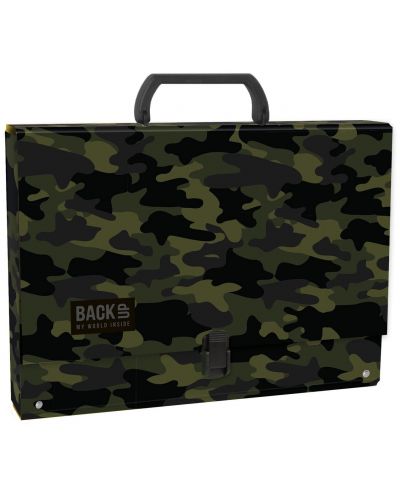 Куфарче Derform BackUp - Camouflage, с дръжка, A4 - 1