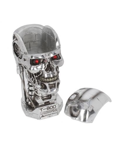 Кутия за съхранение Nemesis Now Movies: Terminator - T-800 Head, 21 cm - 2