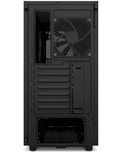 Кутия NZXT - H5 Flow Matte Black, mid tower, черна/прозрачна - 4