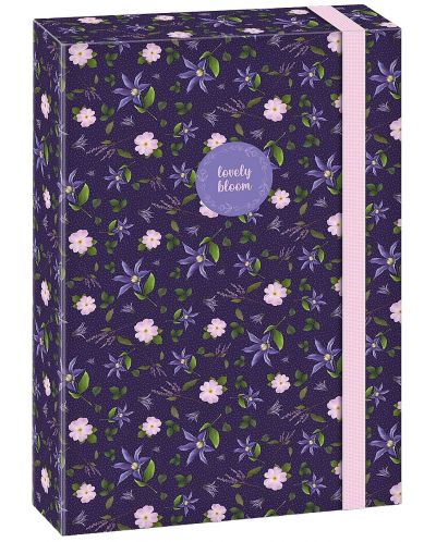 Кутия с ластик Ars Una Lovely Bloom - Wild Rose, A4 - 1