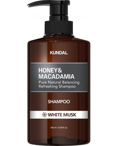 Kundal Шампоан Honey & Macadamia, Бял мускус, 500 ml - 1