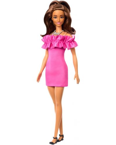 Кукла Barbie Fashionistas 217 - С розова рокля - 1