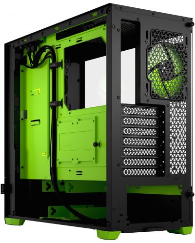 Кутия Fractal Design - Pop Air RGB, mid tower, зелена/черна/прозрачна - 5