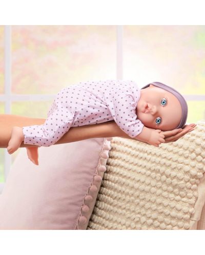 Кукла-бебе Battat Lulla Baby - С лилава пижама на точки и шапка - 5