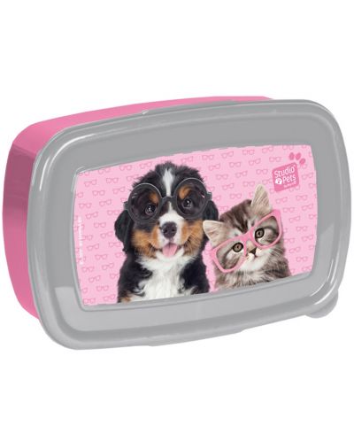 Кутия за храна Paso Studio Pets  - Куче и коте с очила - 1