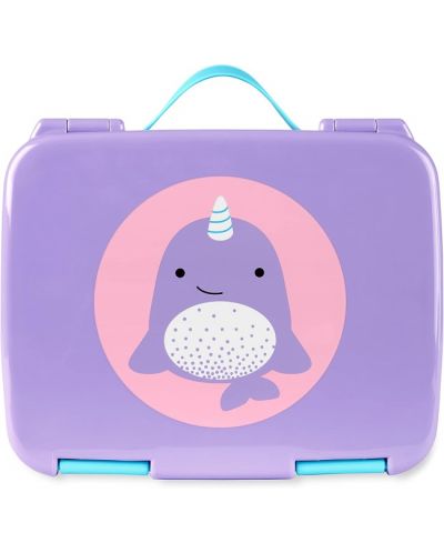 Кутия за храна Skip Hop Zoo - Bento, Narwhal - 1