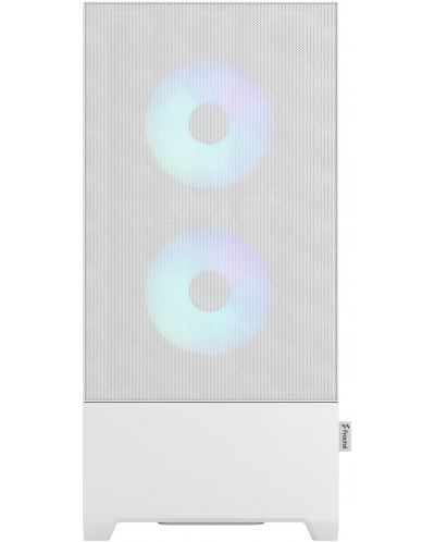 Кутия Fractal Design - Pop Air RGB, mid tower, бяла/прозрачна - 2