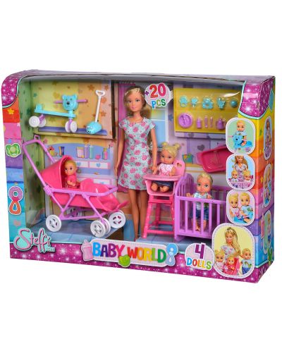 Кукла Simba Toys Steffi Love - Стефи, с три бебета - 1