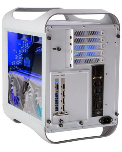Кутия BitFenix -  Prodigy M2022 ARGB, cube tower, бяла/прозрачна - 4
