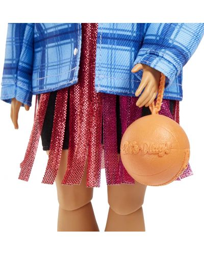 Кукла Barbie Extra - С розови кичури, баскетболна рокля и аксесоари - 3